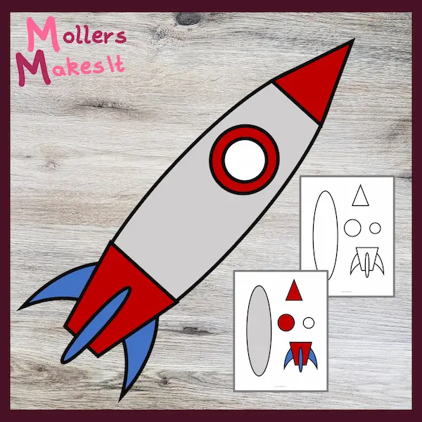 Rocket Craft Template Cut And Glue Mollers Makes It Rocket Craft Template Cut And Glue Mollers Makes It