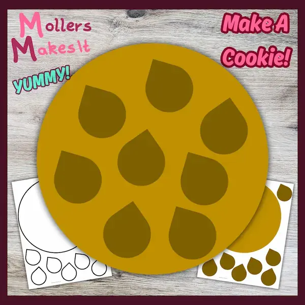 Chocolate Chip Cookie Paper Craft Template Mollers Makes It Chocolate Chip Cookie Paper Craft Template Mollers Makes It