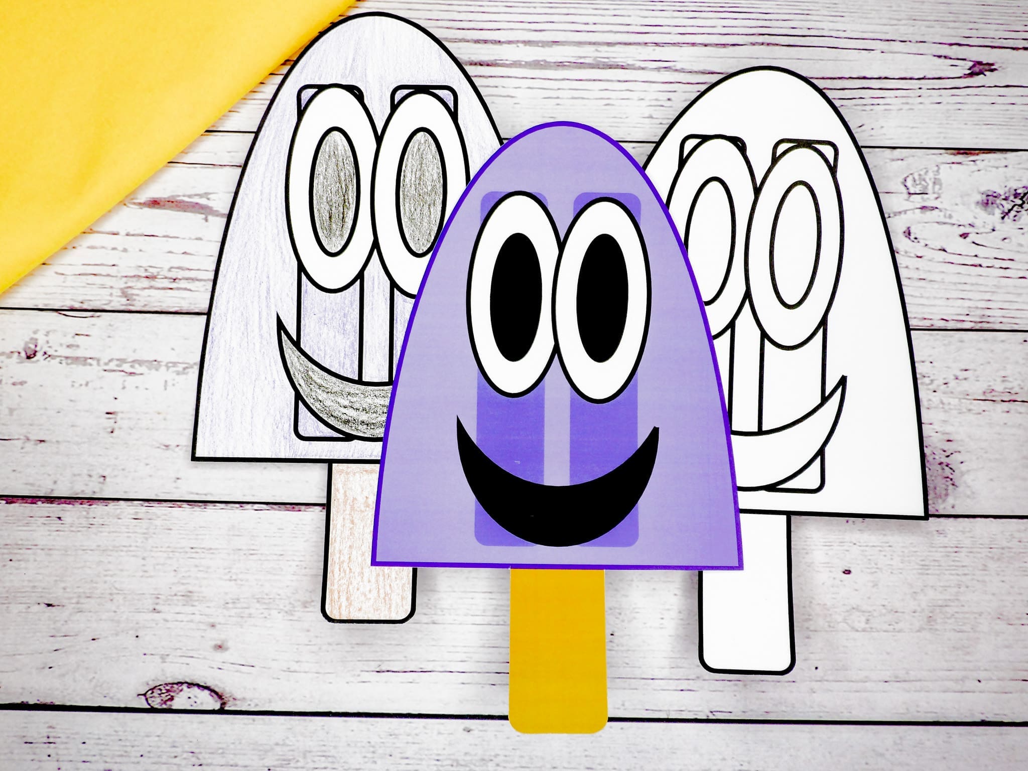 Powerful Purple Popsicle Craft Template - Mollers Makes It