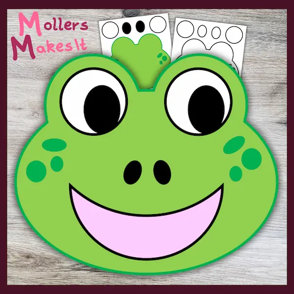 Frog Head Craft Template - Mollers Makes It